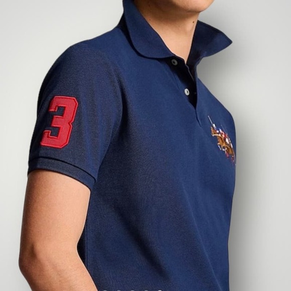 Polo Ralph Lauren Triple Pony Men's Polo Shirt Large - Picture 3 of 6